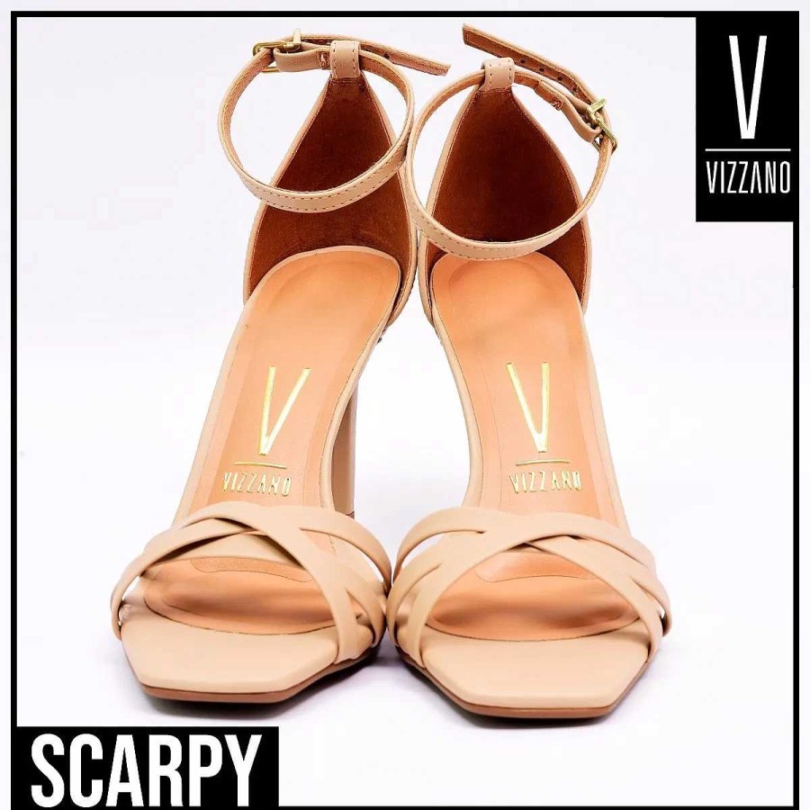 Stilleto'S En Platforms Scrapy | Scarpy 10 Cm Fijne C/Taco Eco Lederen Vizzano Sandalen