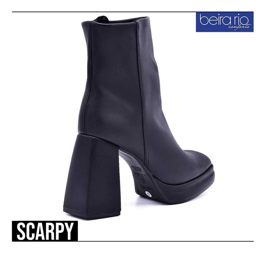 Laarzen En Enkellaarzen Scrapy | Botas Mujer Beira Rio Ecocuero Taco 10 Cm Met Scarpy-Platform