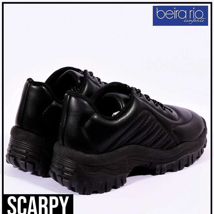 Sneakers Scrapy | Damessneaker Beira Rio Urbana Eco-Leer C/Scarpy-Veters