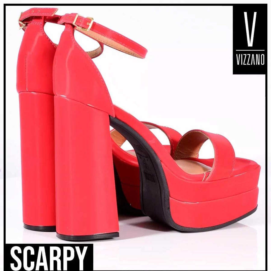 Stilleto'S En Platforms Scrapy | Vizzano Taco Sandaal 12Cmc/Ecocuero Glossyscarpy Platform