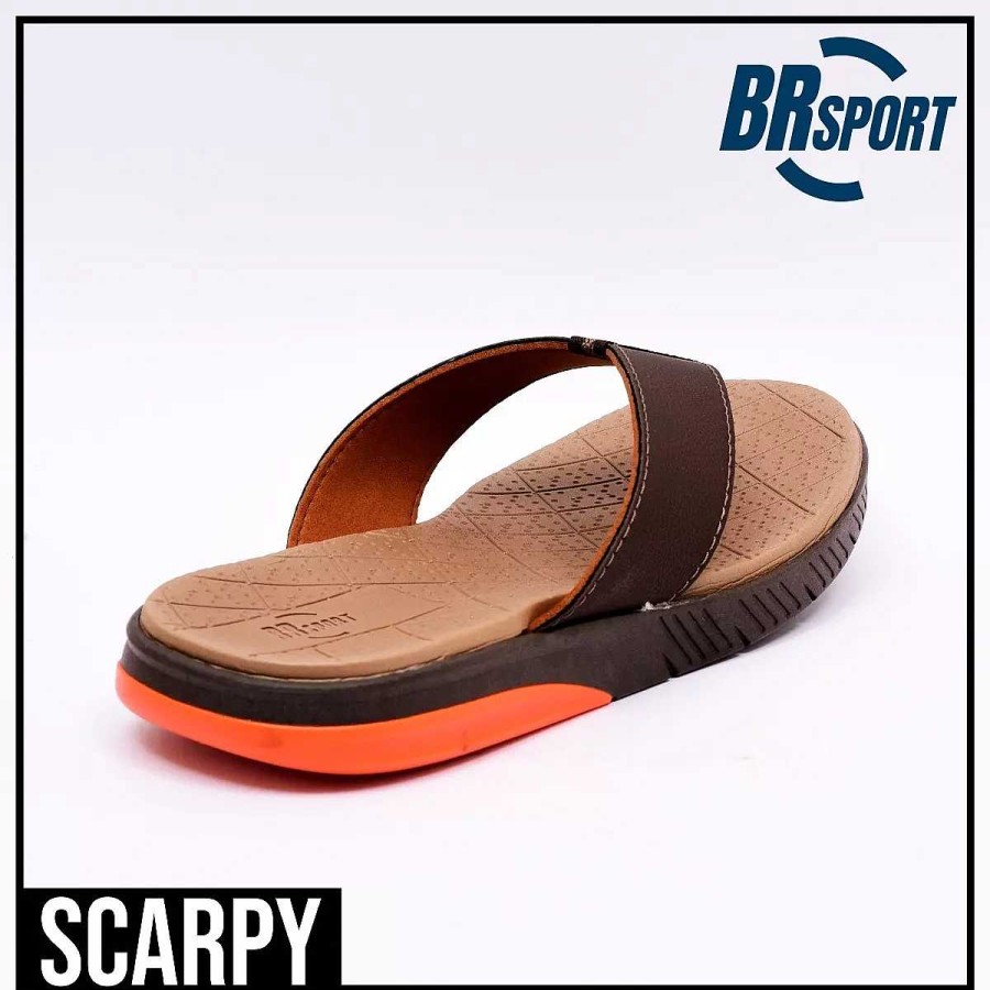 Man Scrapy | Br Sport Herenslippers Scarpy Rubberen Zool C/Kleurdetail