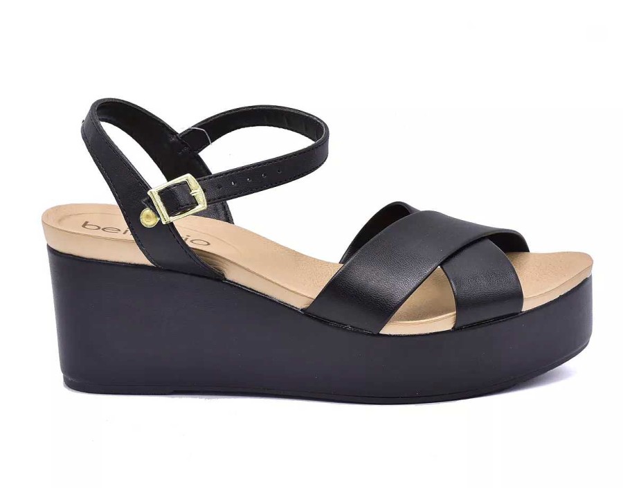 Sandalen Scrapy | Sandalen Beira Rio Dames C/Platform Eco-Leer Scarpy