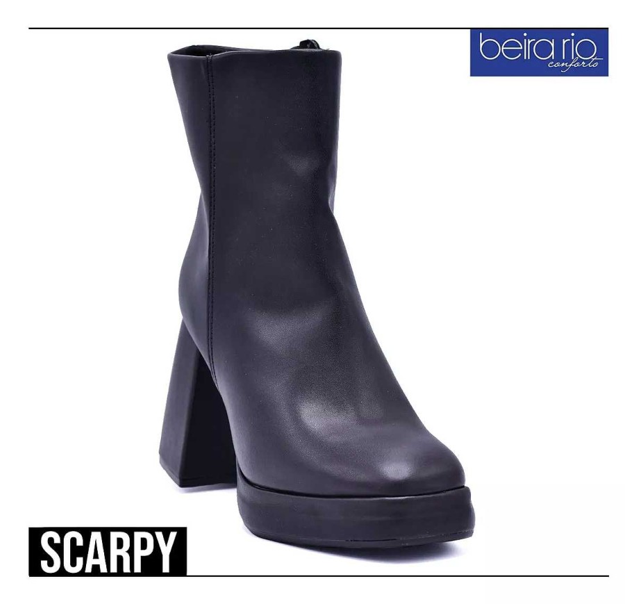 Laarzen En Enkellaarzen Scrapy | Laarzen Dames Beira Rio Taco 10 Cm C/Platform Ecoleather Scarpy