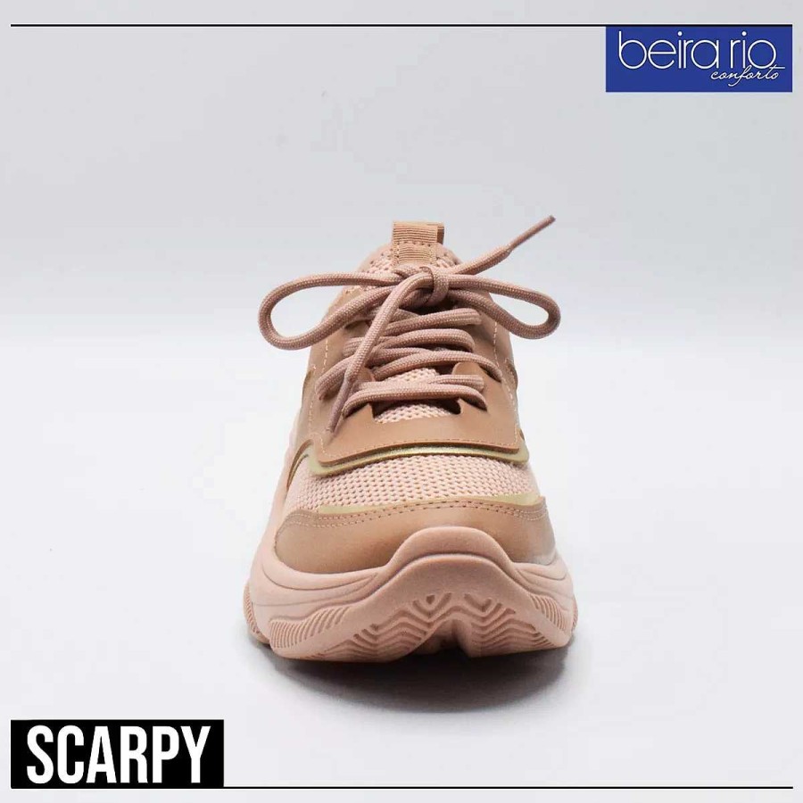 Sneakers Scrapy | Beira Rio Damessneakerschoen Met Scarpy-Veters