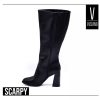 Laarzen En Enkellaarzen Scrapy | Laarzen Dames Vizzano Buccaneer Eco Leer Taco 10Cm Scarpy