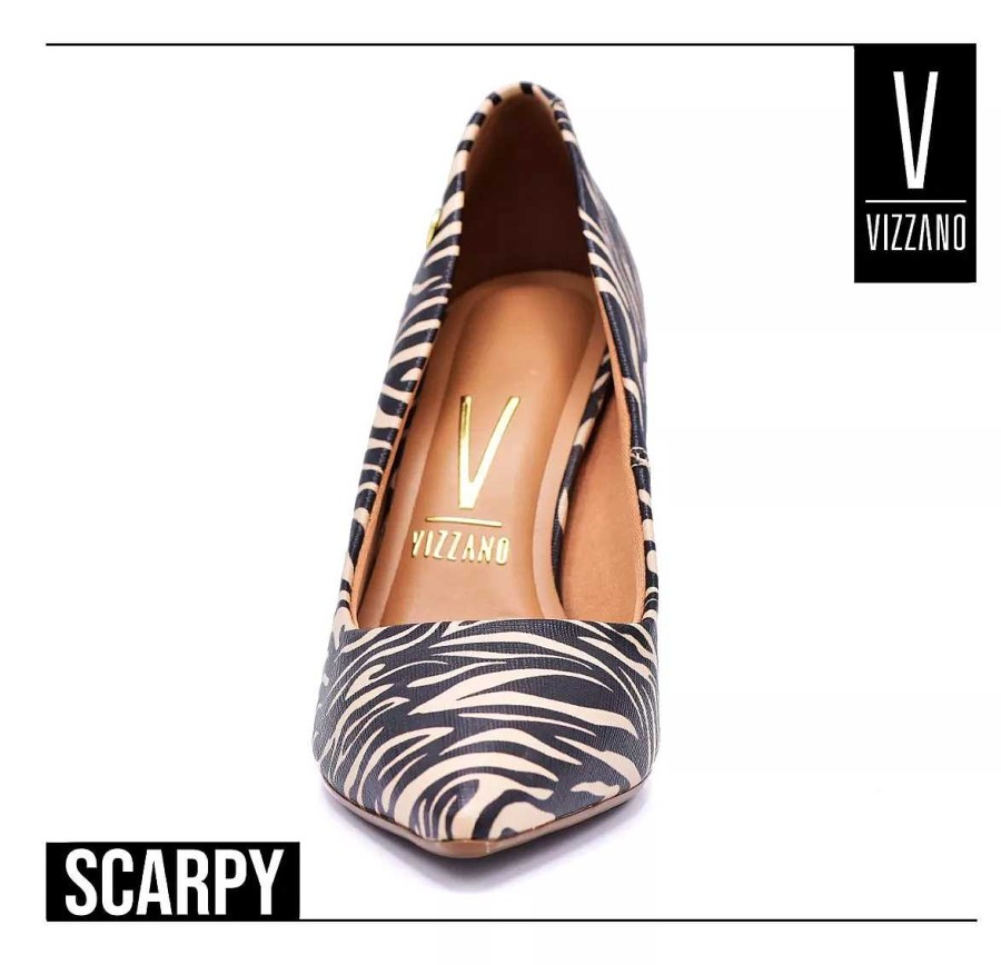 Stilleto'S En Platforms Scrapy | Stiletto'S Mujer Vizzano Cebra C/Plantilla Confort Scarpy