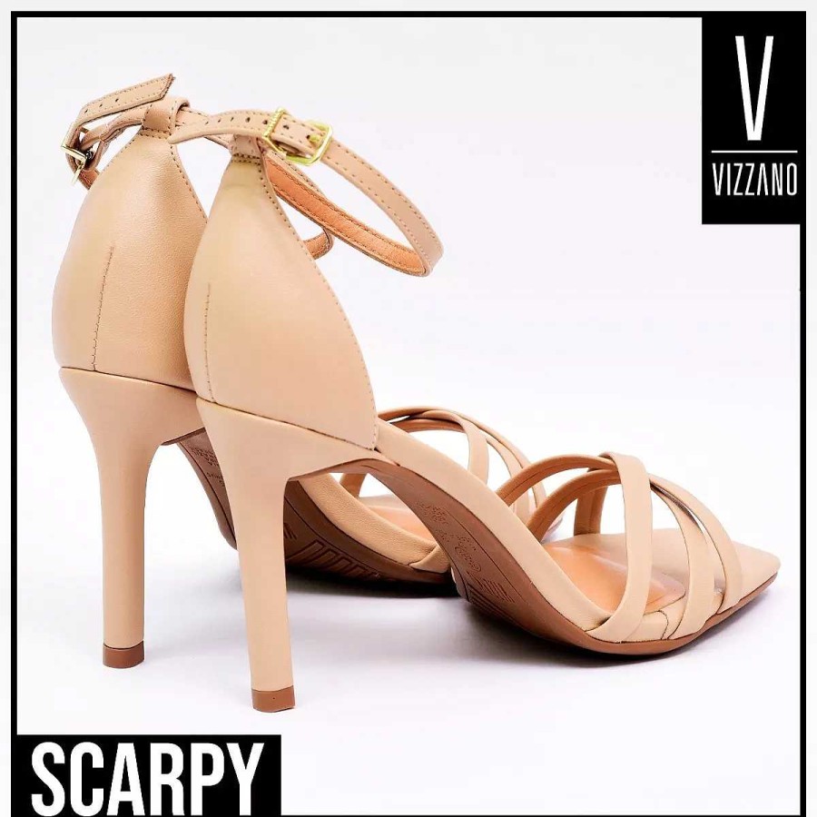 Stilleto'S En Platforms Scrapy | Scarpy 10 Cm Fijne C/Taco Eco Lederen Vizzano Sandalen