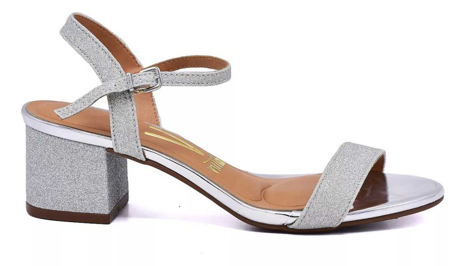 Sandalen Scrapy | Vizzano Mujer Sandalen Met Glitter Taco Bajo Confort Scarpy