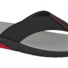 Man Scrapy | Brsport Herenslippers Met Rode Details Scarpy Rubberen Zool