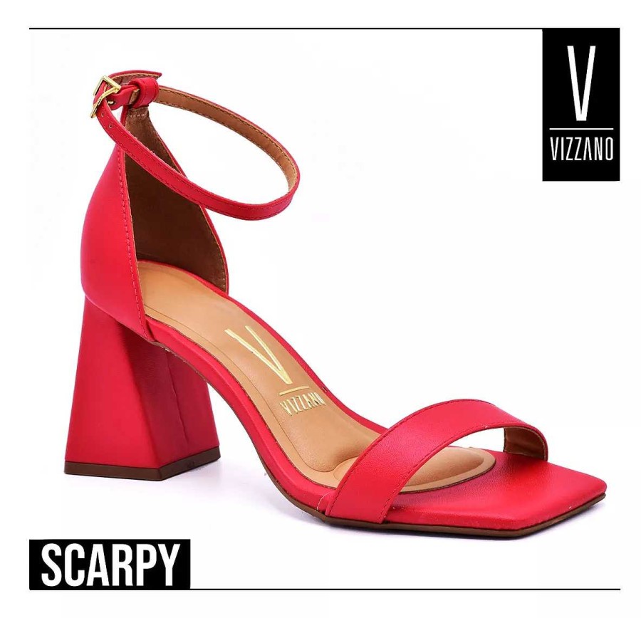 Stilleto'S En Platforms Scrapy | Vizzano Eco-Leren Sandalen Met 8 Cm Grote Vierkante Neus