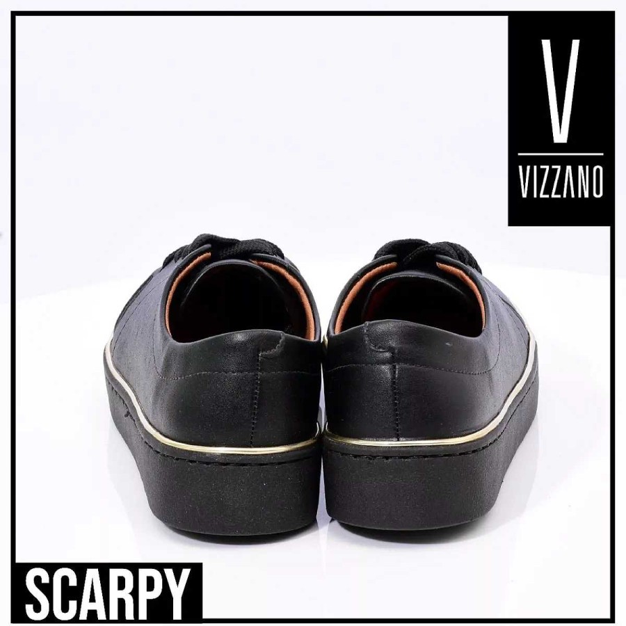 Sneakers Scrapy | Vizzano Damessneakers Zachte Binnenzool Met Gouden Scarpy