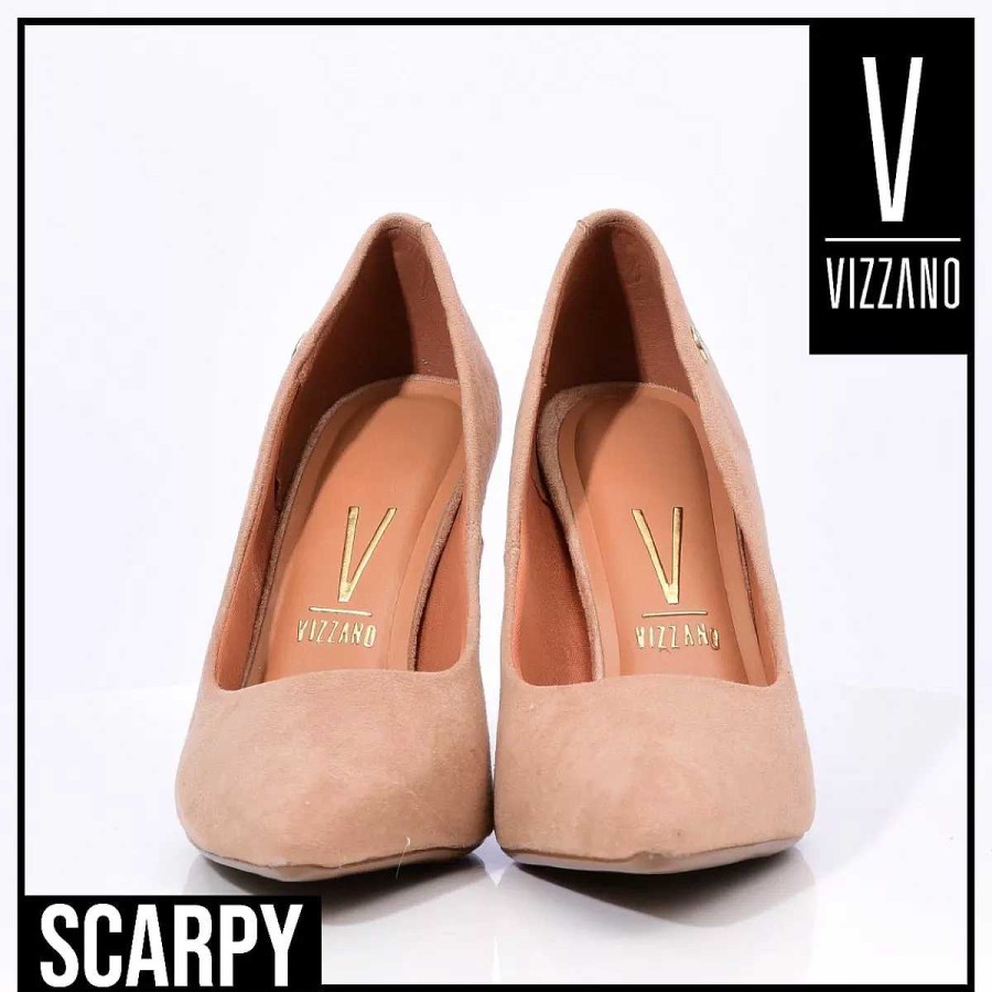 Stilleto'S En Platforms Scrapy | Zapatos Mujer Vizzano Stiletto Beige Gamuza Scarpy