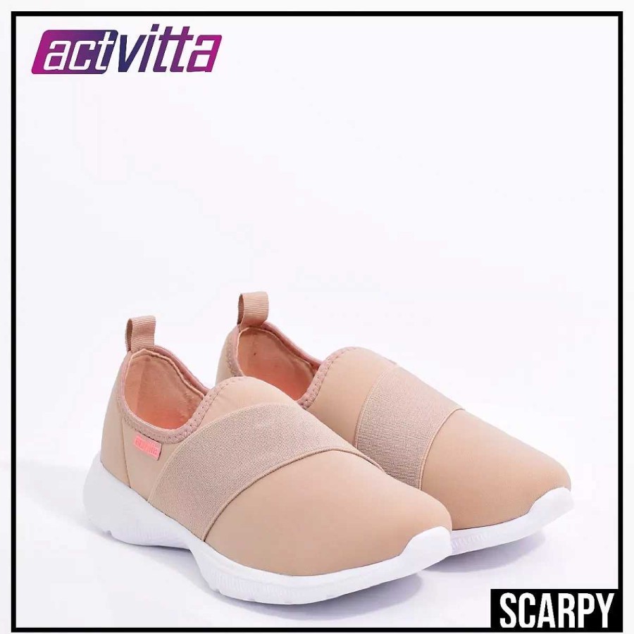 Sneakers Scrapy | Actvitta Damessportsneaker Met Elastische Scarpy