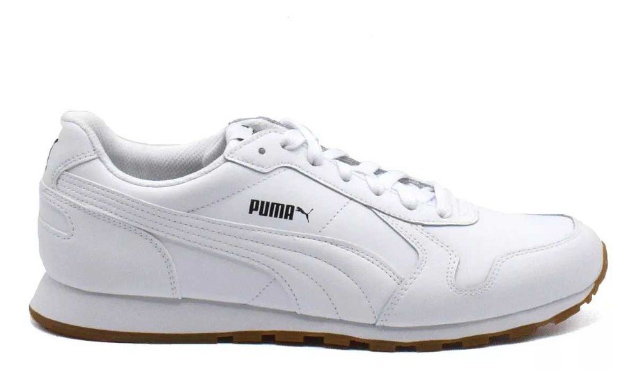 Man Scrapy | Puma Eco-Leren Herensneakers Met Scarpy-Veters