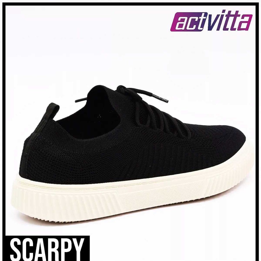 Sneakers Scrapy | Actvitta Herensneakers Met Scarpy Veters Van Microstof