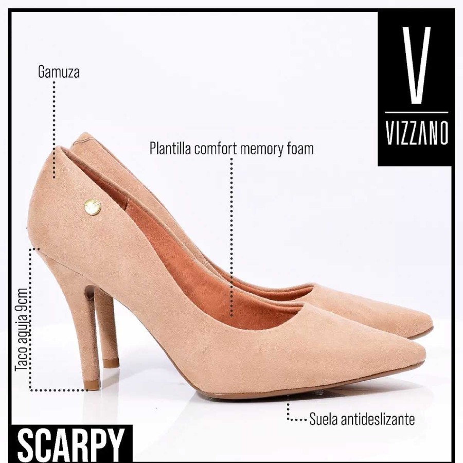 Stilleto'S En Platforms Scrapy | Zapatos Mujer Vizzano Stiletto Beige Gamuza Scarpy