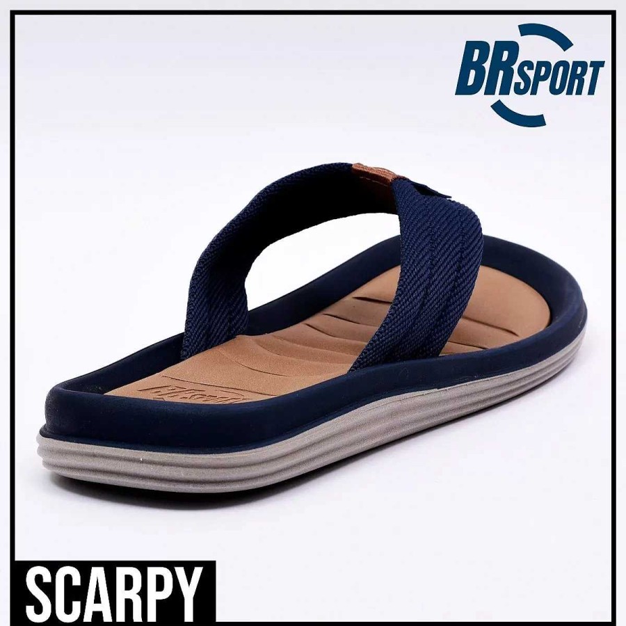 Man Scrapy | Br Sport-Slippers Voor Heren, Kleurrijke Strepen Scarpy Comfort-Zool