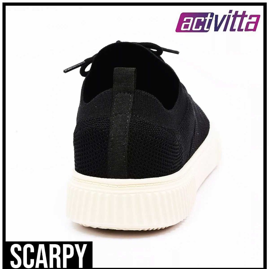 Sneakers Scrapy | Actvitta Herensneakers Met Scarpy Veters Van Microstof