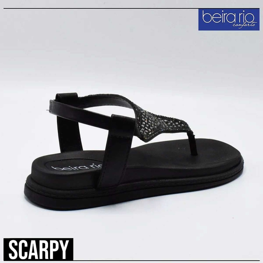 Sandalen Scrapy | Beira Rio Damesschoenen Sandaal Ojota C/Metallic Scarpy