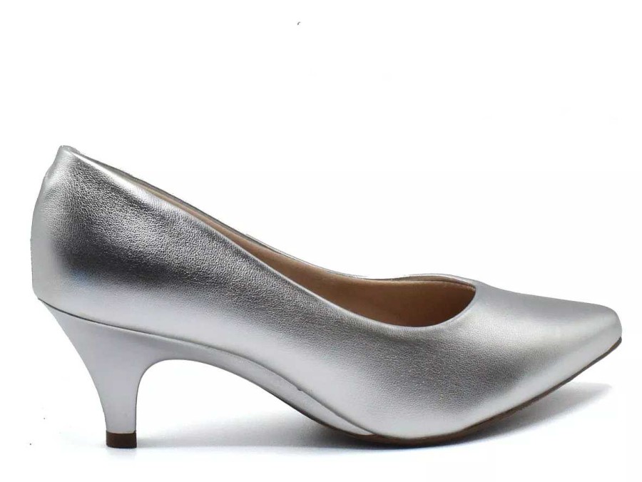 Stilleto'S En Platforms Scrapy | Damesstiletto'S Beira Rio Eco Metallic Leer Scarpy