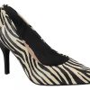 Stilleto'S En Platforms Scrapy | Stiletto Beira Rio Eco-Leer Zebrahak Voor Dames, 9 Cm Scarpy