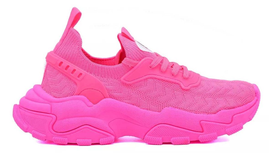 Sneakers Scrapy | Damessneakers Gummi Bomb Sneakers Fuchsia Fluo Scarpy