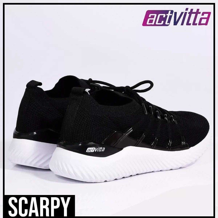 Sneakers Scrapy | Actvitta Herensneaker Met Scarpy Veters Van Microstof