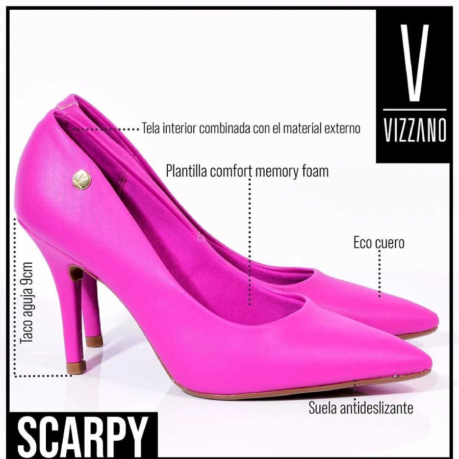 Stilleto'S En Platforms Scrapy | Zapatos Mujer Vizzano Stiletto Volledige Morado De Napa Scarpy