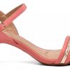 Sandalen Scrapy | Beira Rio Fijne Sandaal Met Lage Hak En Roze Scarpy-Detail