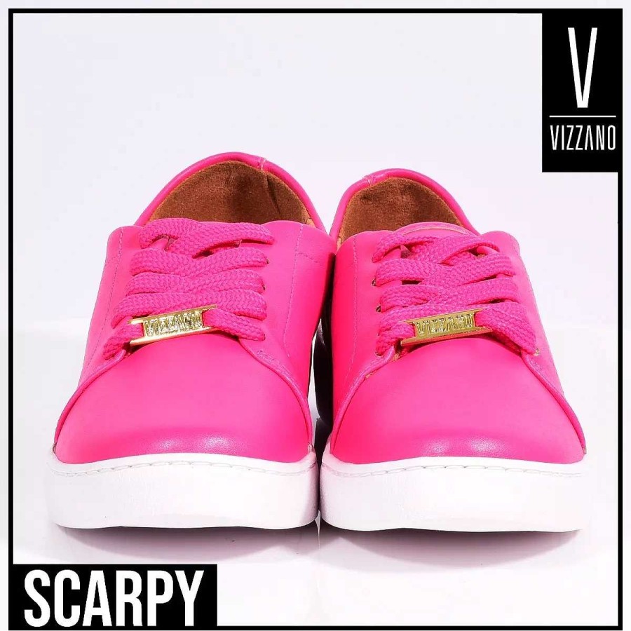 Sneakers Scrapy | Damessneakers Vizzano Eco-Leer Met Veters Van Scarpy